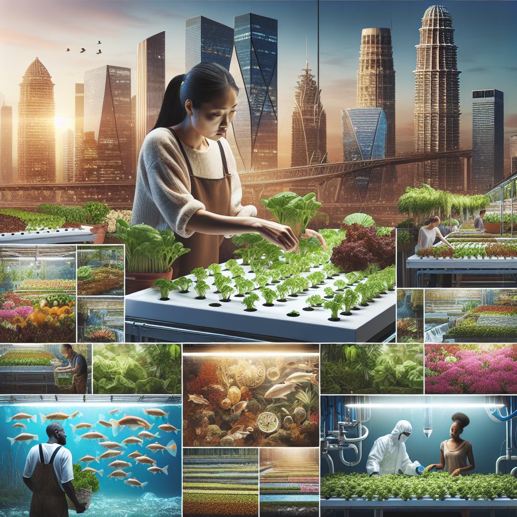 The global rise of aquaponics and hydroponics.