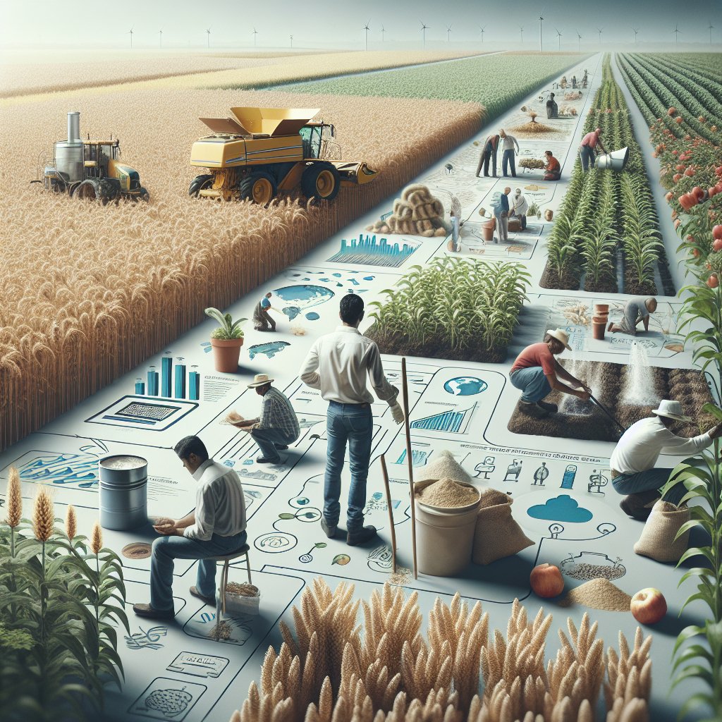 Challenges in eradicating hunger through global agriculture.